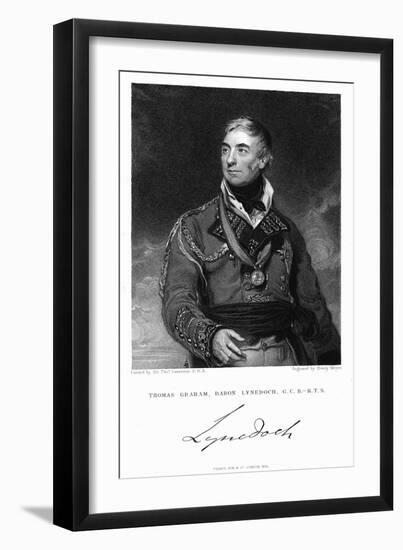 Thomas Graham, Baron Lynedoch (1748-184), British Soldier, 1831-Henry Meyer-Framed Giclee Print