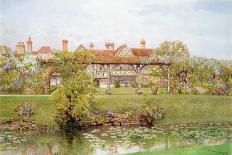 The Lily Border at Great Tangley Manor, Surrey-Thomas H. Hunn-Framed Stretched Canvas