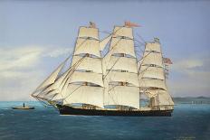 The Brig Harry Smith of Bangor. Willis. Silk, Velvet and-Thomas H. Willis-Framed Stretched Canvas