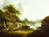 Cottage and Hilly Landscape-Thomas Hand-Stretched Canvas