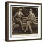 Thomas Hardy and Sir Edmund Gosse at Max Gate, Dorchester, 1927-null-Framed Photographic Print