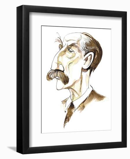 Thomas Hardy - caricature of English novelist and poet, 1840-1928-Neale Osborne-Framed Giclee Print