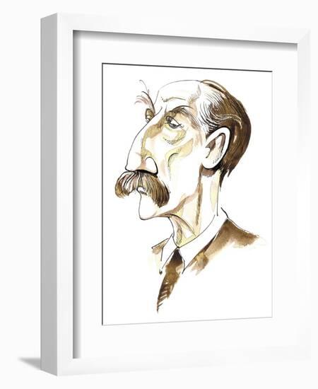 Thomas Hardy - caricature of English novelist and poet, 1840-1928-Neale Osborne-Framed Giclee Print