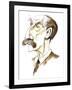 Thomas Hardy - caricature of English novelist and poet, 1840-1928-Neale Osborne-Framed Giclee Print