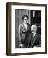 Thomas Hardy, English Poet, Novelist and Dramatist with His Second Wife, Florence, 1912-1928-null-Framed Giclee Print