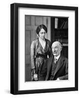 Thomas Hardy, English Poet, Novelist and Dramatist with His Second Wife, Florence, 1912-1928-null-Framed Giclee Print