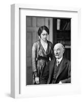 Thomas Hardy, English Poet, Novelist and Dramatist with His Second Wife, Florence, 1912-1928-null-Framed Giclee Print