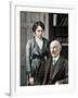 Thomas Hardy, English Poet, Novelist and Dramatist with His Second Wife, Florence, 1912-1928-null-Framed Giclee Print