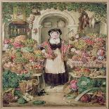 The Vegetable Stall (W/C on Paper)-Thomas Heaphy-Giclee Print