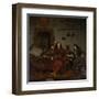 Thomas Hees with His Nephews-Michiel Van Musscher-Framed Art Print