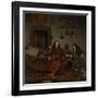 Thomas Hees with His Nephews-Michiel Van Musscher-Framed Art Print