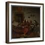 Thomas Hees with His Nephews-Michiel Van Musscher-Framed Art Print