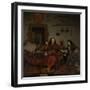 Thomas Hees with His Nephews-Michiel Van Musscher-Framed Art Print