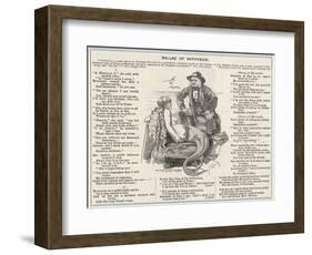 Thomas Henry Huxley, a Satire on the English Scientist's Discovery of a Gelatinous Substance-Linley Sambourne-Framed Art Print