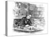 Thomas Henry Huxley, British Biologist, at His Desk in 1882-null-Stretched Canvas