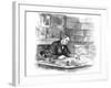 Thomas Henry Huxley, British Biologist, at His Desk in 1882-null-Framed Giclee Print