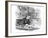 Thomas Henry Huxley, British Biologist, at His Desk in 1882-null-Framed Giclee Print