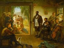 The Musicale, Barber Shop, Trenton Falls, New York, 1866-Thomas Hicks-Giclee Print