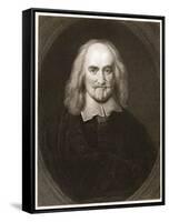 Thomas Hobbes Philosopher-Posselwhite-Framed Stretched Canvas