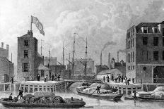 Entrance to the Regent's Canal, Limehouse, Engraved by F. J. Havell, 1828-Thomas Hosmer Shepherd-Giclee Print