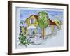 Thomas' house in Marseille, France-Richard Lawrence-Framed Photographic Print