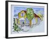 Thomas' house in Marseille, France-Richard Lawrence-Framed Photographic Print