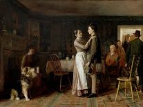 Breaking Home Ties, 1890 (Oil on Canvas)-Thomas Hovenden-Framed Giclee Print