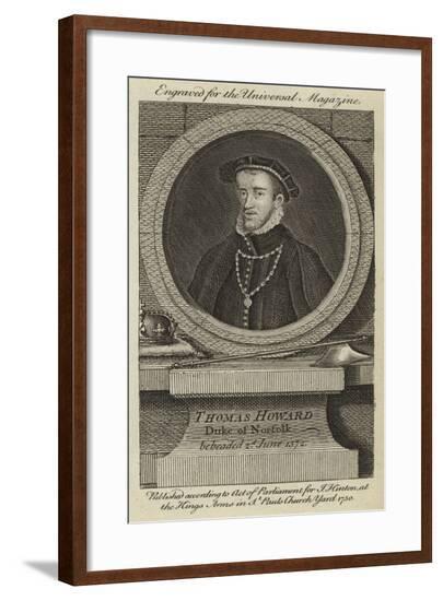 Thomas Howard, Duke of Norfolk, Beheaded 2nd June 1572--Framed Giclee Print