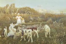 Picking Primroses-Thomas J. Lloyd-Giclee Print