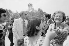First Lady Betty Ford shakes hands at a campaign stop in the South, 1976-Thomas J. O'halloran-Photographic Print