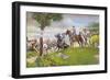 Thomas Jackson Directing Troops-null-Framed Giclee Print