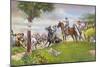 Thomas Jackson Directing Troops-null-Mounted Giclee Print