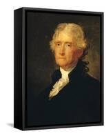 Thomas Jefferson (1743-1826) Third President of the United States of America (1801-1809)-George Peter Alexander Healy-Framed Stretched Canvas