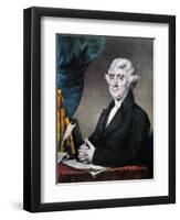 Thomas Jefferson (1743-1826)-Currier & Ives-Framed Giclee Print