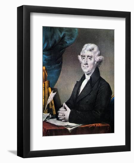 Thomas Jefferson (1743-1826)-Currier & Ives-Framed Giclee Print