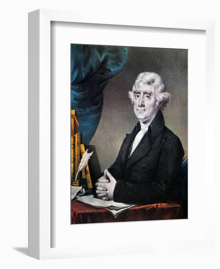 Thomas Jefferson (1743-1826)-Currier & Ives-Framed Giclee Print