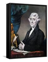 Thomas Jefferson (1743-1826)-Currier & Ives-Framed Stretched Canvas