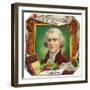 Thomas Jefferson Brand Cigar Outer Box Label-Lantern Press-Framed Art Print