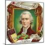 Thomas Jefferson Brand Cigar Outer Box Label-Lantern Press-Mounted Art Print