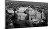 Thomas Jefferson Building from the U.S. Capitol dome, Washington, D.C. - B&W-Carol Highsmith-Mounted Art Print