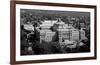 Thomas Jefferson Building from the U.S. Capitol dome, Washington, D.C. - B&W-Carol Highsmith-Framed Art Print