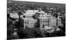 Thomas Jefferson Building from the U.S. Capitol dome, Washington, D.C. - B&W-Carol Highsmith-Mounted Art Print