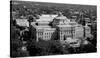 Thomas Jefferson Building from the U.S. Capitol dome, Washington, D.C. - B&W-Carol Highsmith-Stretched Canvas