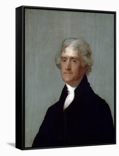 Thomas Jefferson by Gilbert Stuart-Gilbert Stuart-Framed Stretched Canvas