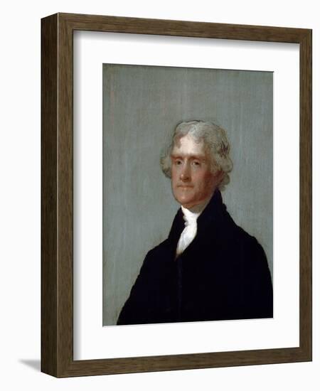 Thomas Jefferson by Gilbert Stuart-Gilbert Stuart-Framed Giclee Print