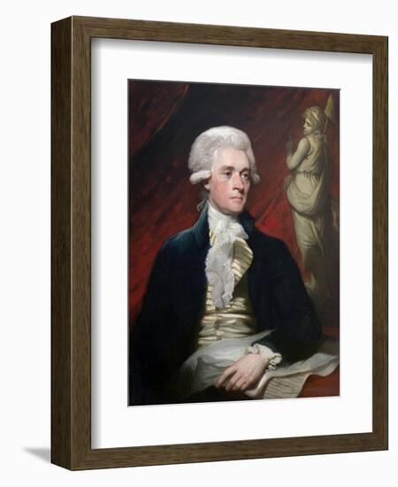 Thomas Jefferson by Mather Brown-Mather Brown-Framed Giclee Print