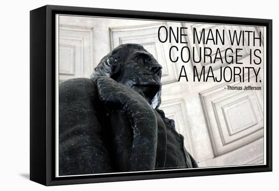 Thomas Jefferson Courage Quote-null-Framed Stretched Canvas