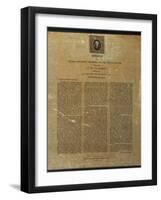 Thomas Jefferson's 1801 Inaugural Address-David J. Frent-Framed Photographic Print