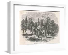 Thomas Jefferson's Home at Monticello - the West Front-null-Framed Art Print