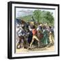 Thomas Jefferson's Return to Monticello from Paris, 1789-null-Framed Giclee Print